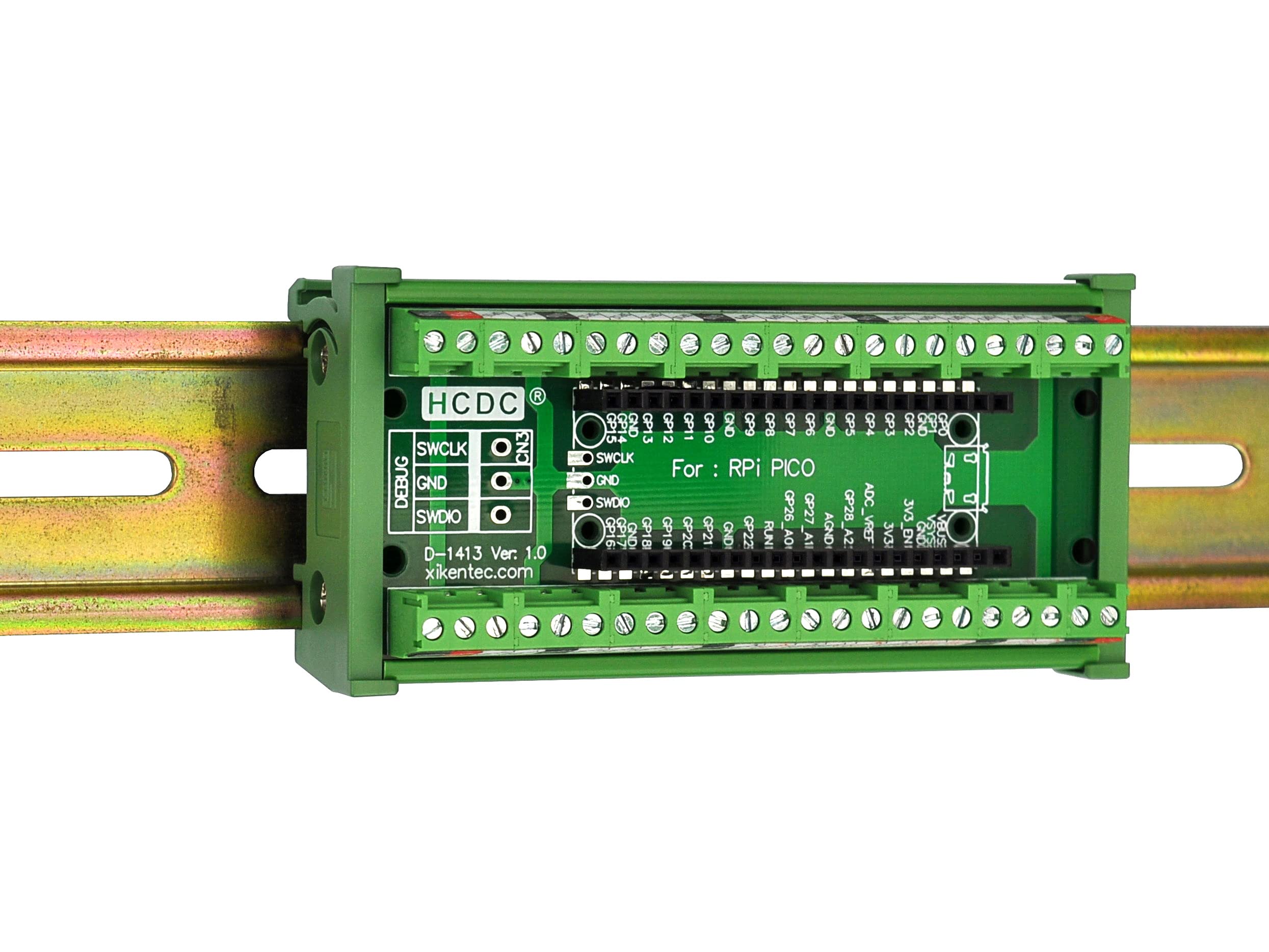 Electronics-Salon DIN Rail Mount Screw Terminal Block Adapter Module For Raspberry Pi 1 Model B / Pi 2 Model B / Pi 3 Model B / Pi 1 Model A - View #5