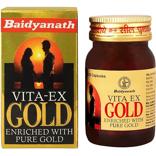 Baidyanath Gold Capsules - Vitality Boost - 20 pack
