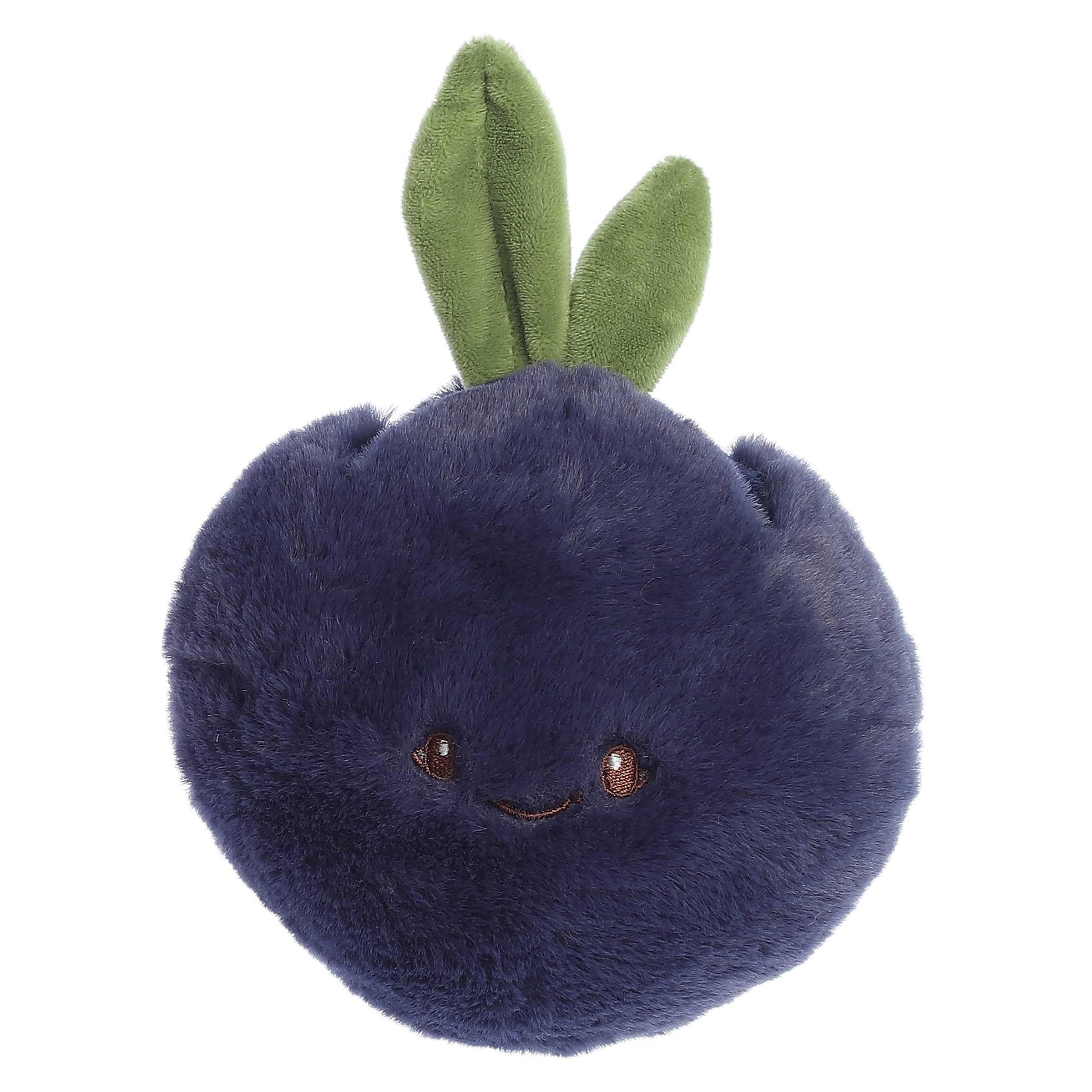 AuroraAdorable Precious Produce™ Blueberry Baby Stuffed Animal - Bright & Colorful Design - Fruit Friends for Play and Snuggles - Blue 6.5 Inches