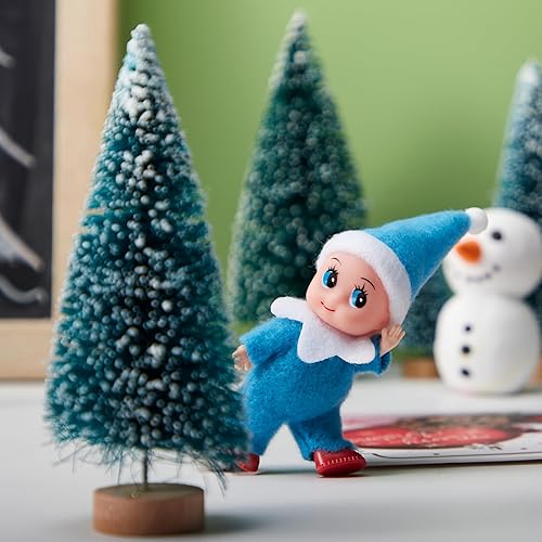 Miniatura 5 de JOYIN Muñeca de elfo de Navidad BlueTiny de peluche suave para decoración de Navidad, regalo de Navidad, ropa de Navidad para muñeca elfo
