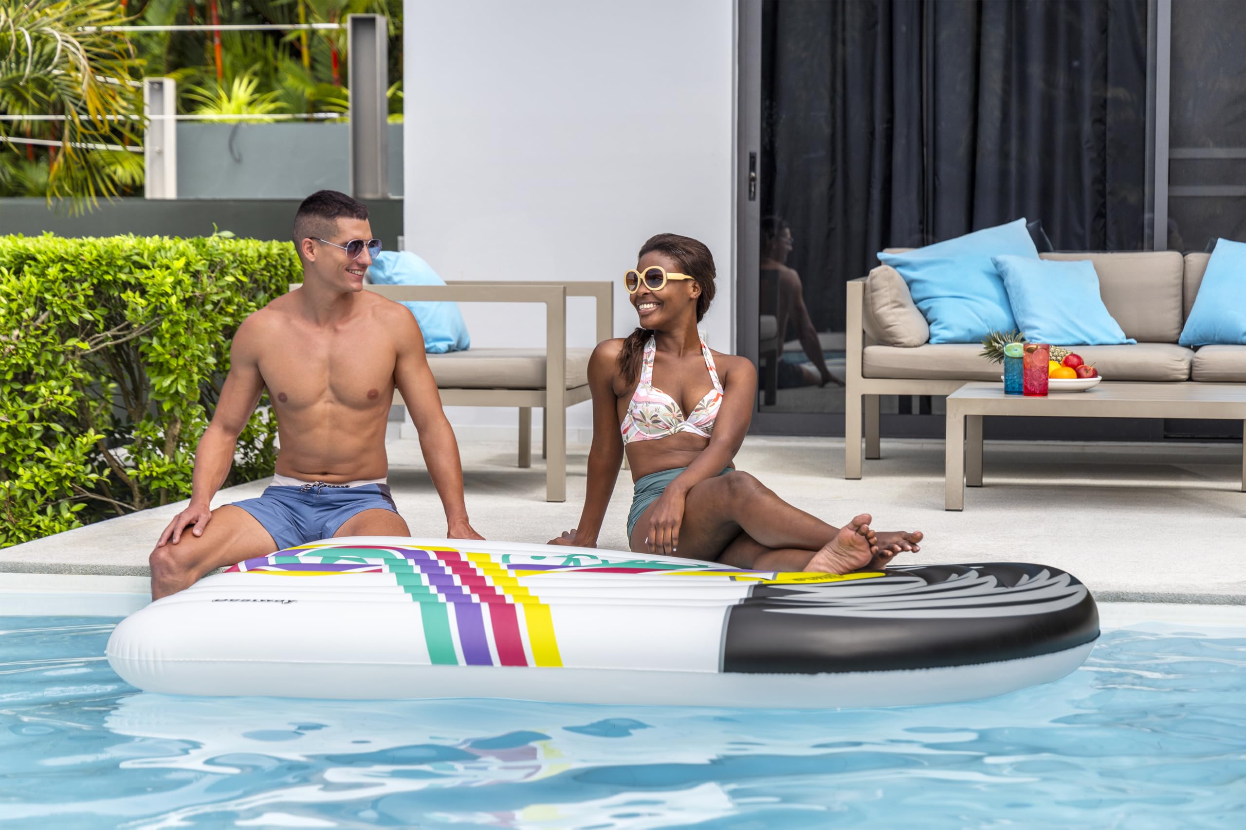 Bestway Flotador para Piscina Tipo Tumbona LP de 6'5" x 57"/1.96 m x 1.45 m