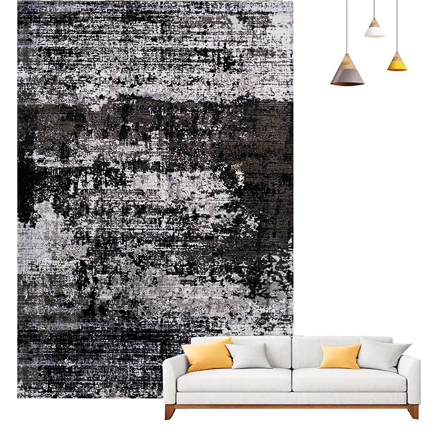 Tappetini riscaldati elettrici sotto la scrivania, scaldapiedi riscaldato, tappeto elettrico, cuscinetti riscaldanti per pavimenti, riscaldatore per dita dei piedi(G,50x90cm)