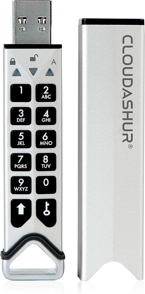 iStorage CloudAshur Hardware Security Module | Encryption Key | Password Protected | Dust & Water Resistant | Hardware Encryption. IS-EM-CA-256