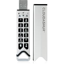 iStorage CloudAshur Hardware Security Module - Password Protected Dust and Water Resistant Portable Military Grade Hardware Encryption - 5 Factor Authentication IS-EM-CA-256