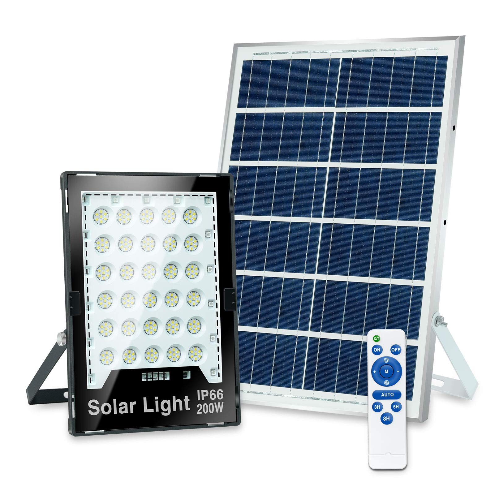 Buy Solar LED Flood Light, 200W Dusk to Dawn Outdoor Floodlight