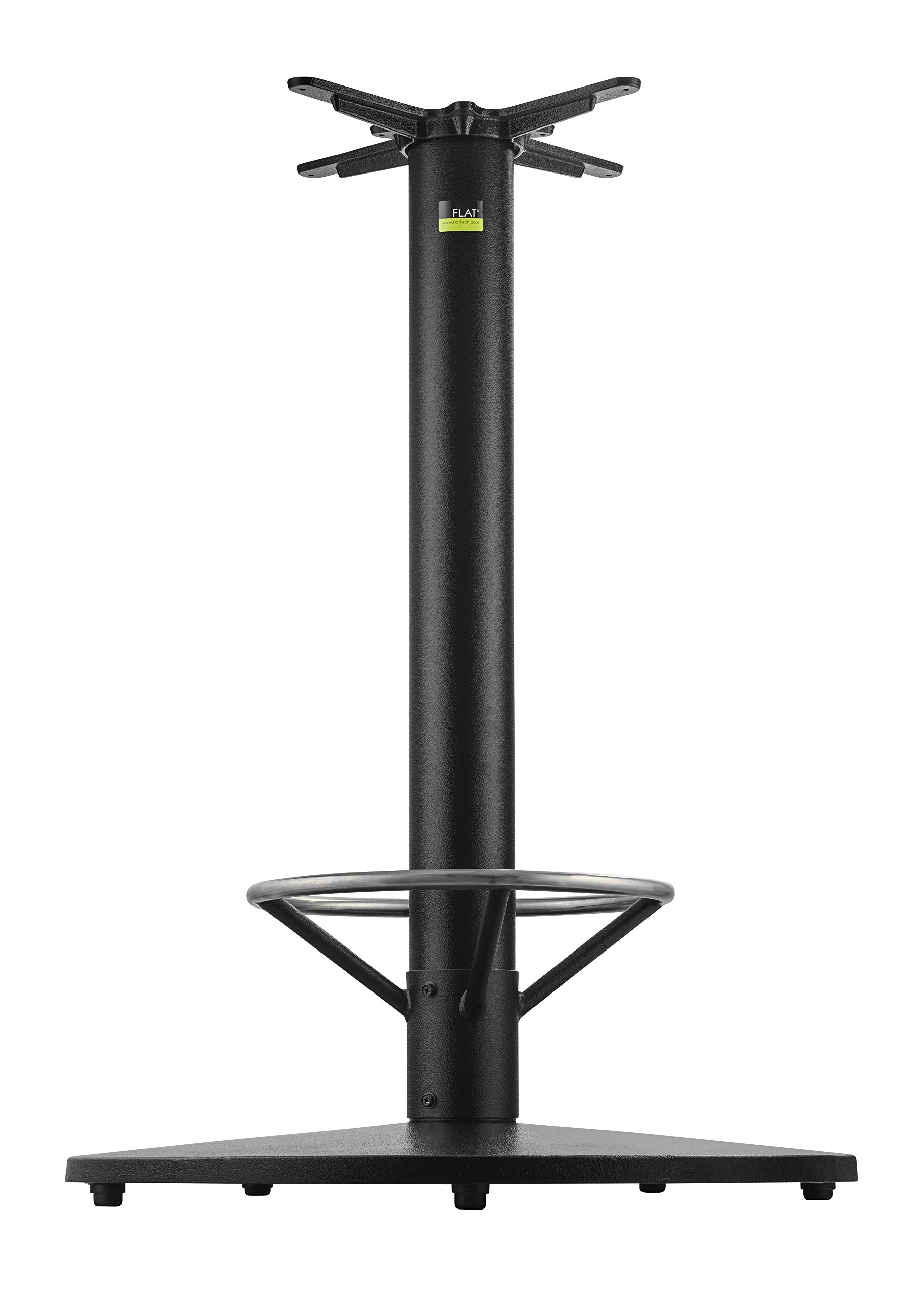 FLAT Self-Stabilizing UR30 - Cast Iron, Bar Height Table Base with Foot Ring