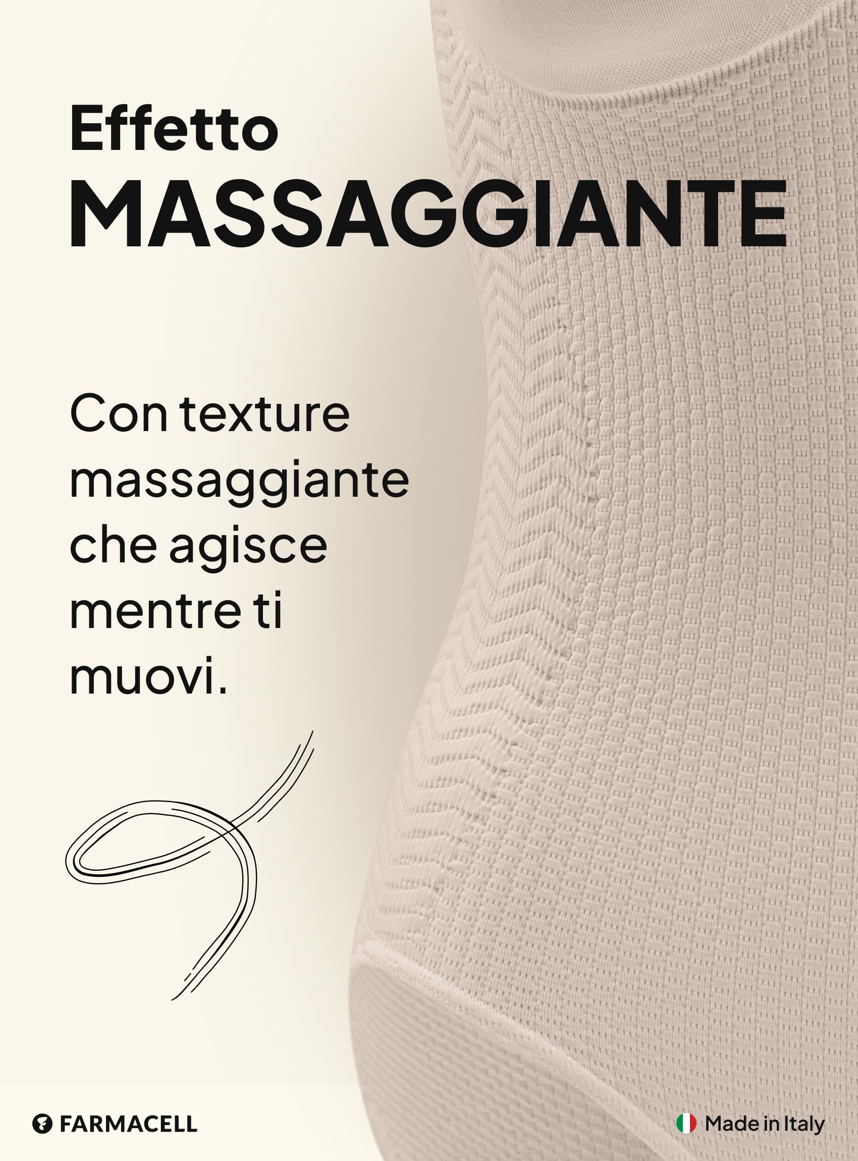FarmaCell Body Donna Anticellulite con Effetto FIR, Made in Italy, 1108