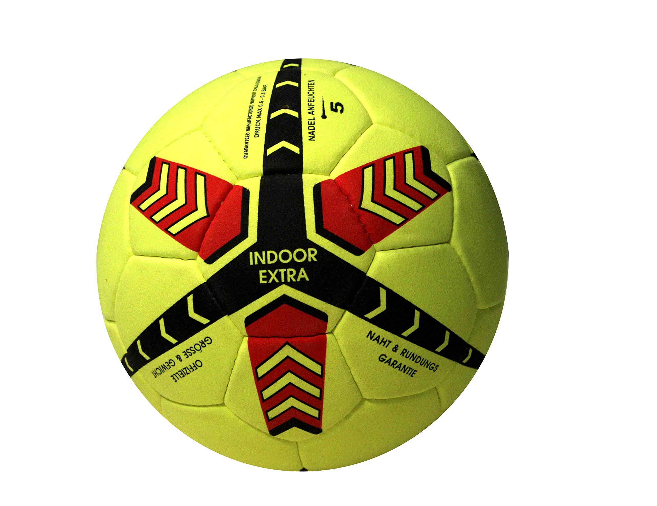 Lisaro Indoor-Fußball Gr. 4 aus Echt Veloursleder | Hallenfußball | Hallenball | Indoorfußball | Spielball der Extraklasse
