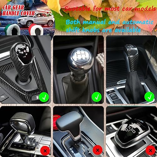 Miniatura 5 de NTING Sudadera con capucha para palanca de cambios de automóvil, funda para palanca de cambios, sudadera con capucha para palanca de cambios de