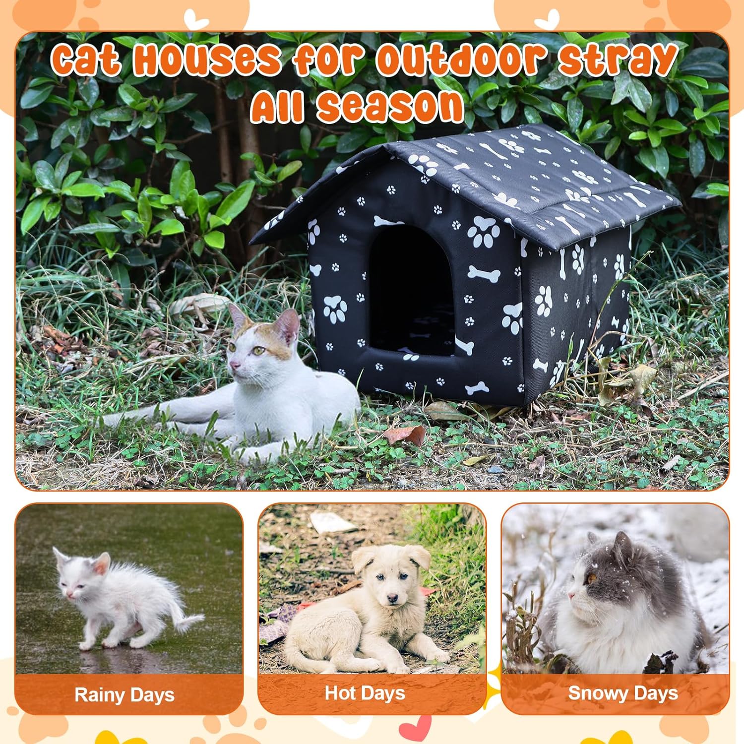 Ultimate Winter Shelter: 4 Pcs Weatherproof Cat House Review for Feral & Stray Cats