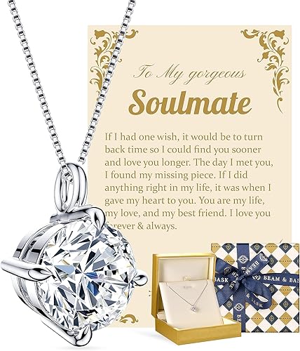 Gifts for Women, Soulmate, Wife, Future Wife, Girlfriend, Birthday Valentines Day Gift Ideas, Wedding Anniversary Gifts for Her, Unique Jewelry