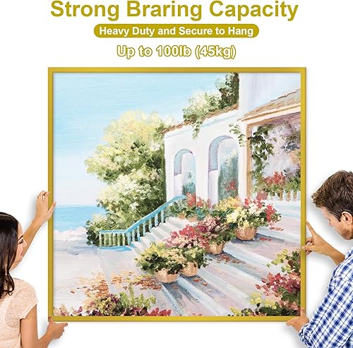 Miniatura 2 de Kit de 88 piezas de alambre resistente para colgar cuadros, incluye 15 metros de alambre de acero inoxidable para colgar cuadros y espejos, hasta 50