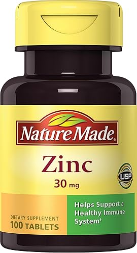 Miniatura 10 de Nature Made Zinc 30 mg suplemento dietético para la salud inmunológica y apoyo antioxidante 100 comprimidos suministro de 100 días