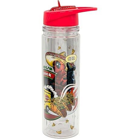 Deadpool Taco Double Walled Tritan BPA-Free Water Bottle