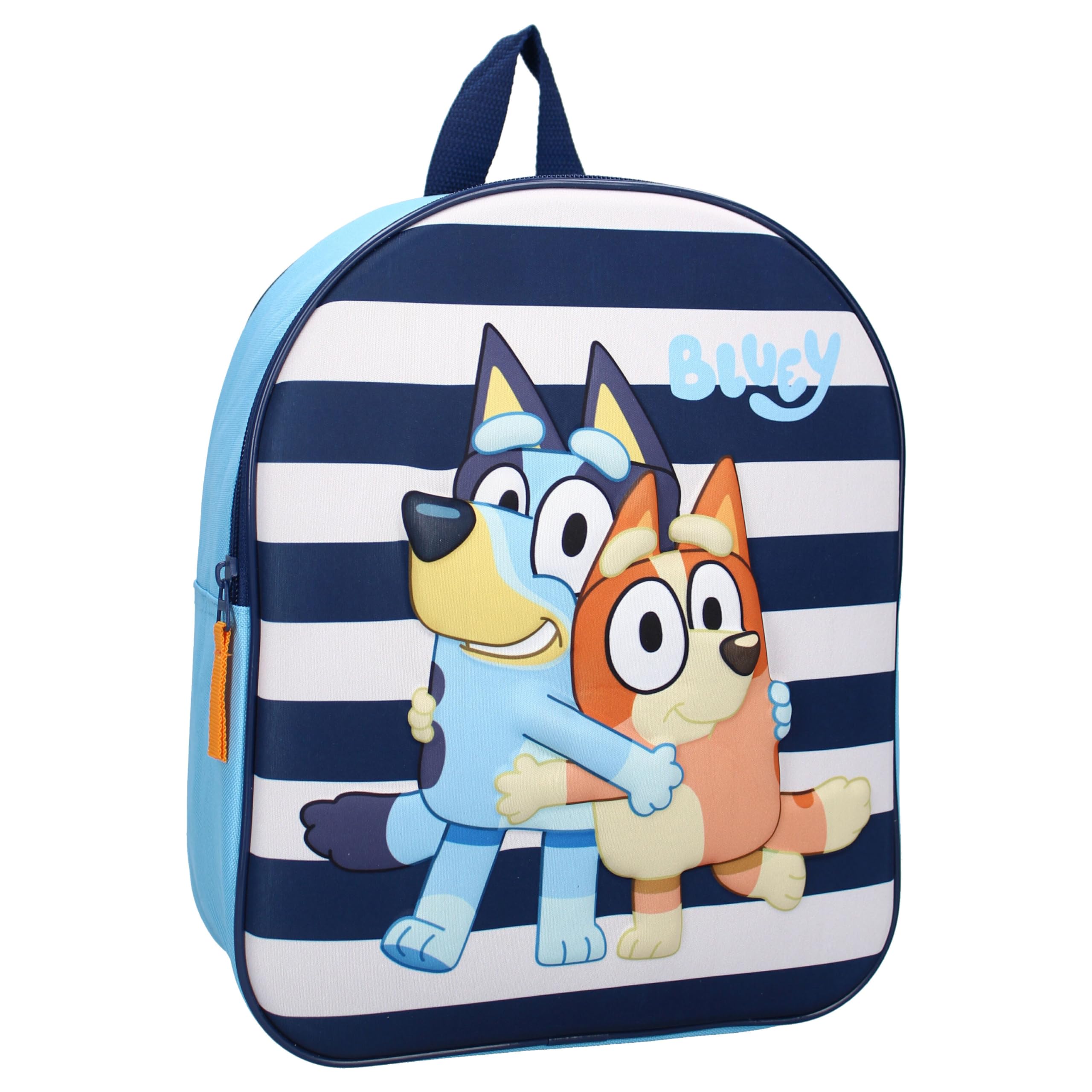 Vadobag Zaino cagnolina BLUEY Oh Happy Days 3D - Zainetto per bambini | Scuola | Asilo - Colore Blu e Azzurro - dimensioni 32x26x11cm