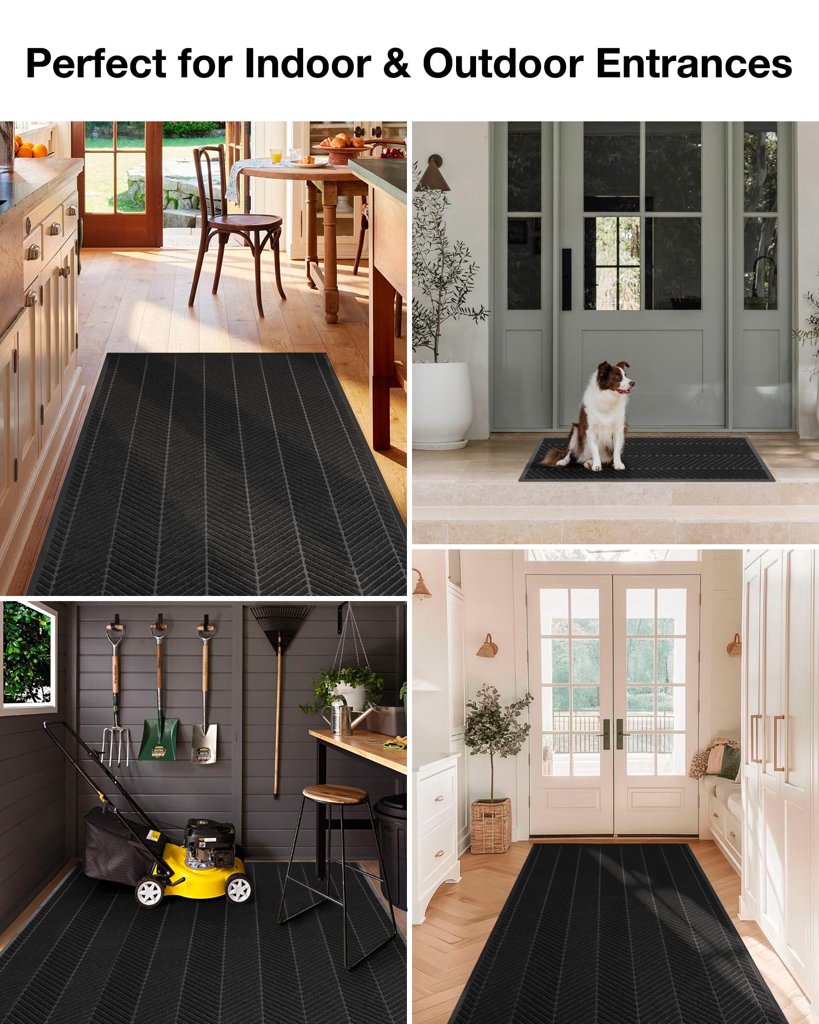 3′x5′ Heavy Duty Front Door Mat Indoor Outdoor Entrance, Non-Slip Entry Rug — Amazon image 7