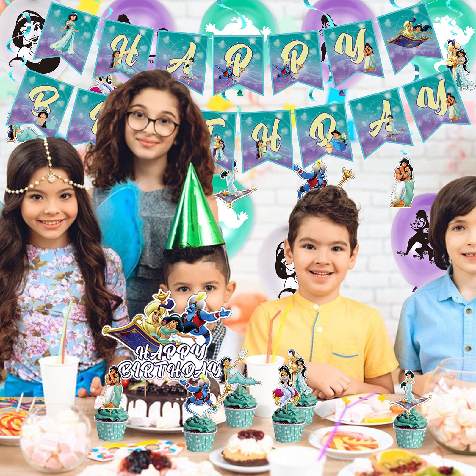 Aladdin Party Decorations Jasmine Aladdin Birthday Party Supplies