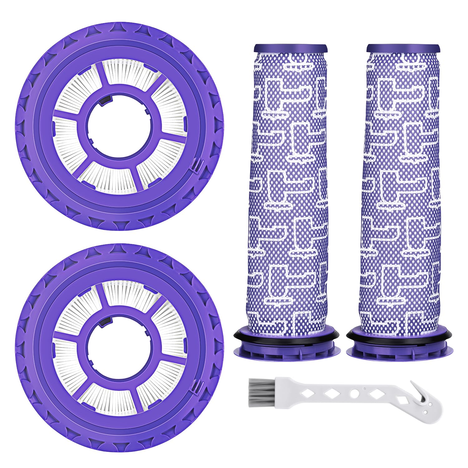 Leadaybetter Filter Replacement for Dyson Animal Ball DC41 DC65 DC66 UP13 UP20 Multi Floor Upright Cordless Vacuum, 2 Hepa Post & 2 Pre Filters, Compare to Part # 920769-01&920640-01