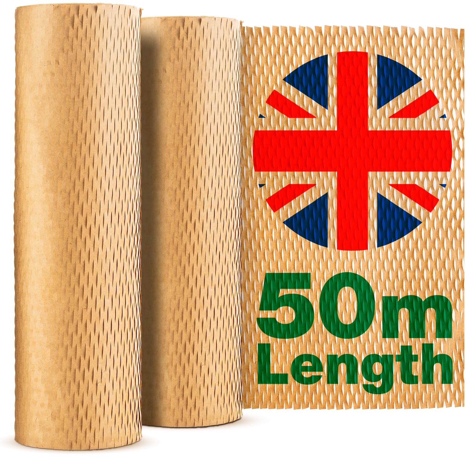 Brown Honeycomb Packing Paper Roll 50m x 30cm