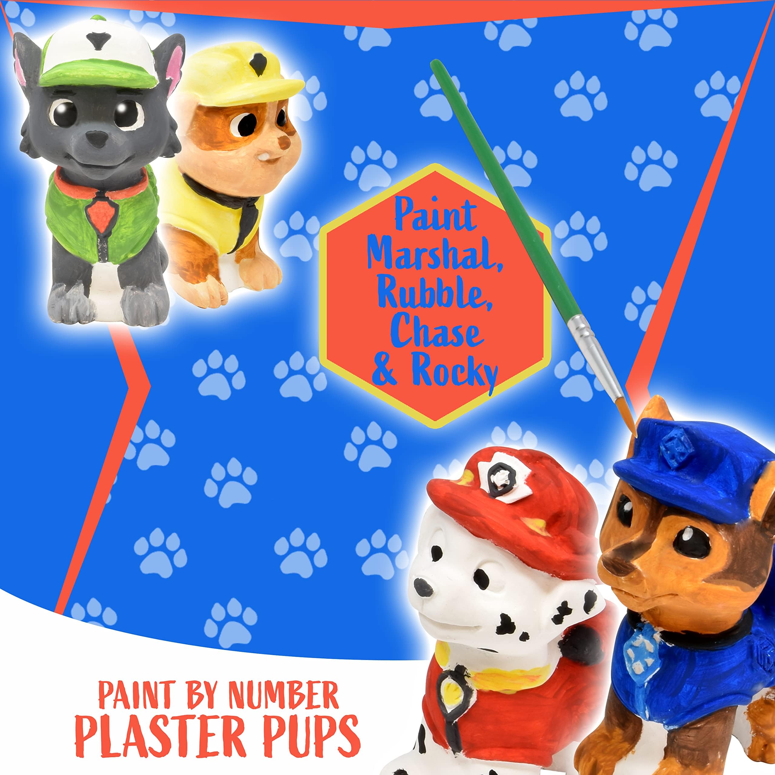 Kit Créatif PAW Patrol – 3 Figurines En Résine (Chase, Marcus, Stella) – Peinture Et Stickers – Dès 3 Ans – Melissa & Doug