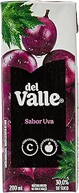 Pack de DEL VALLE UVA TP 200ML 18 unidades