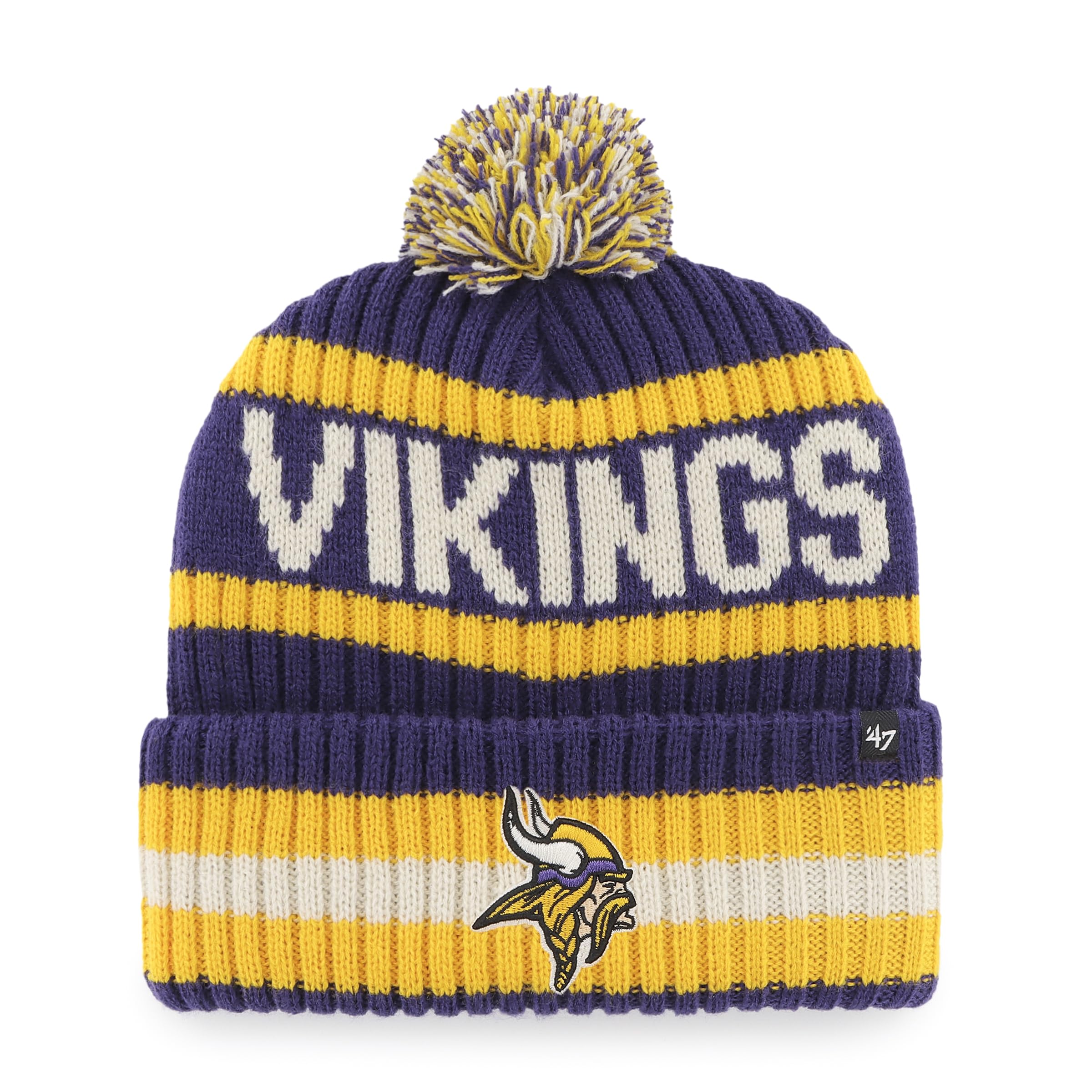 Bonnet Minnesota Vikings Bering 47 Cuff Knit violet en maille extensible taille unique - 3