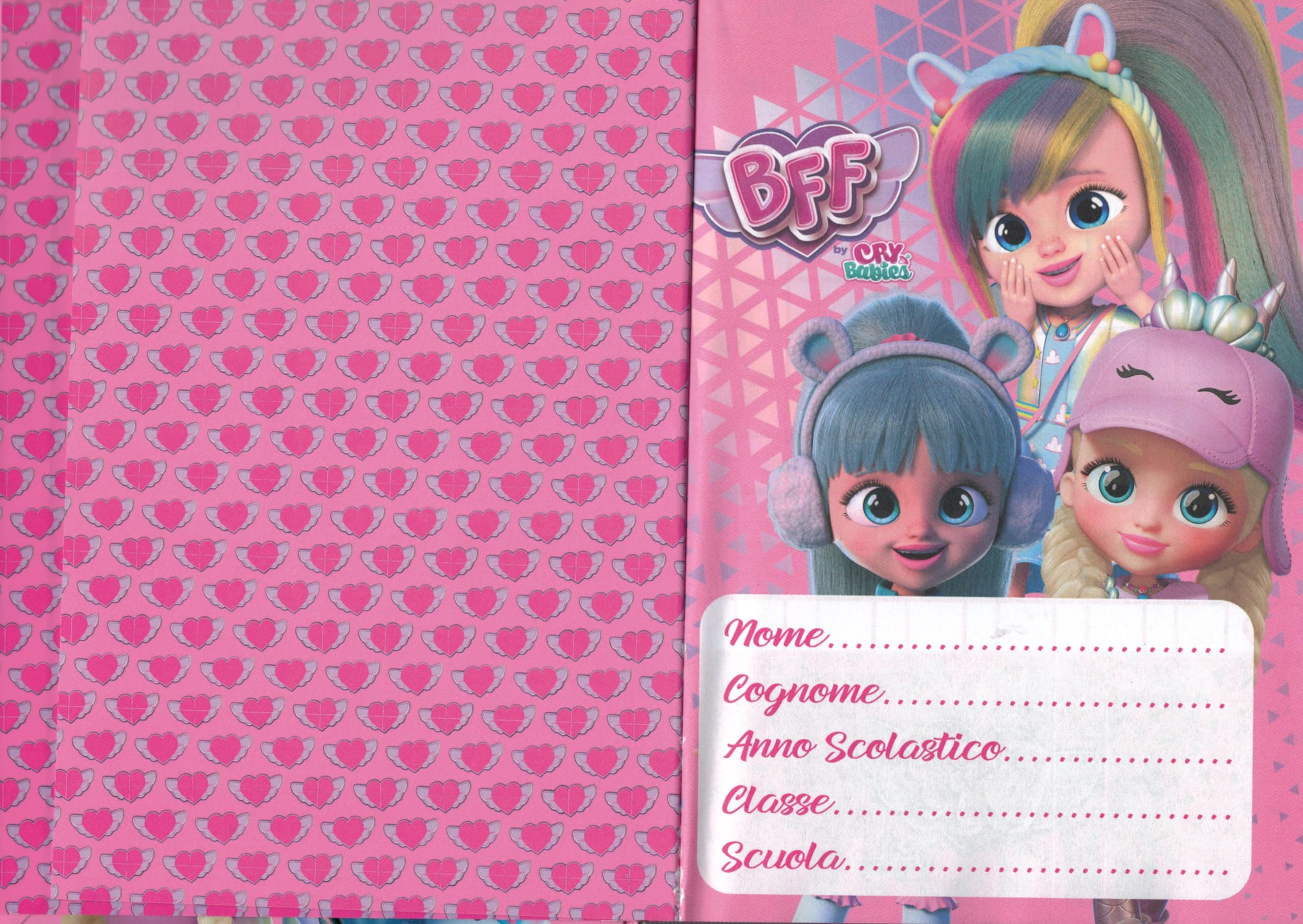 BFF by CRY BABIES Diario Ufficiale 12 Mesi 350 Pagine + Penna magica