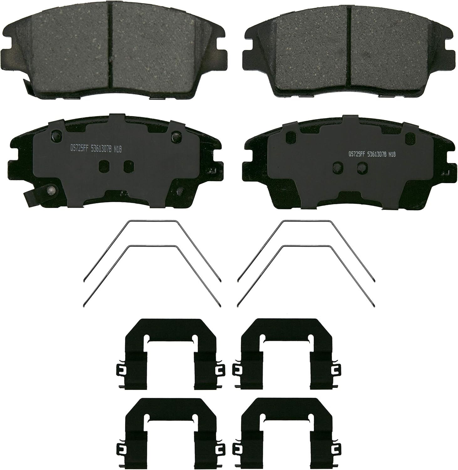 Wagner QS ZD1847 Disc Brake Pad Set, Chamfered Edges for Smooth, Quiet Stops, Fits 2016–2021 Hyundai Tucson, 2017–2020 Hyundai Elantra, 2017–2022 Kia Sportage