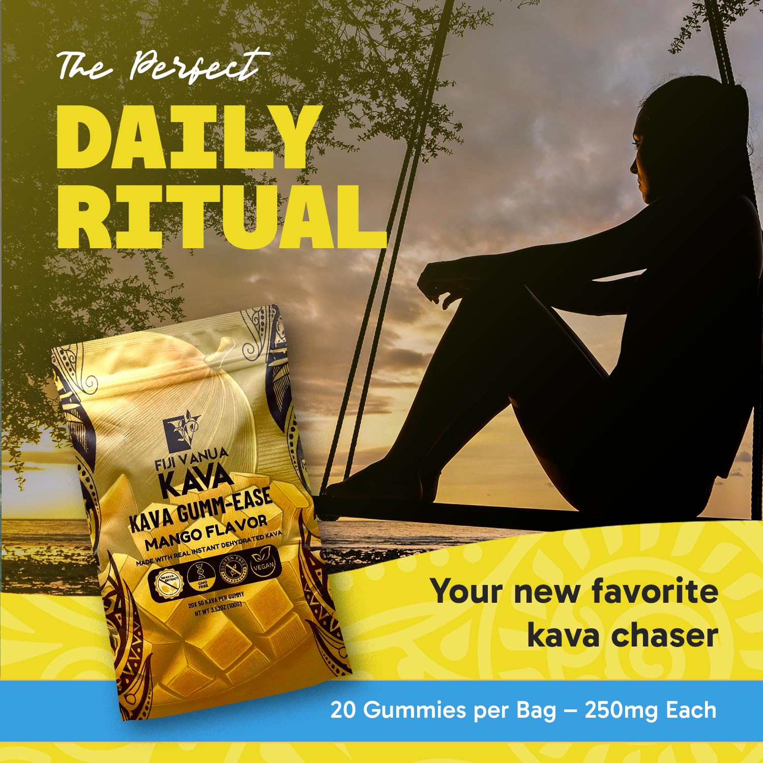 GUMM-Ease Mango Kava Gummies, Instant Kava, Stress Relief, Non-GMO, 20 Ct — Amazon image 7