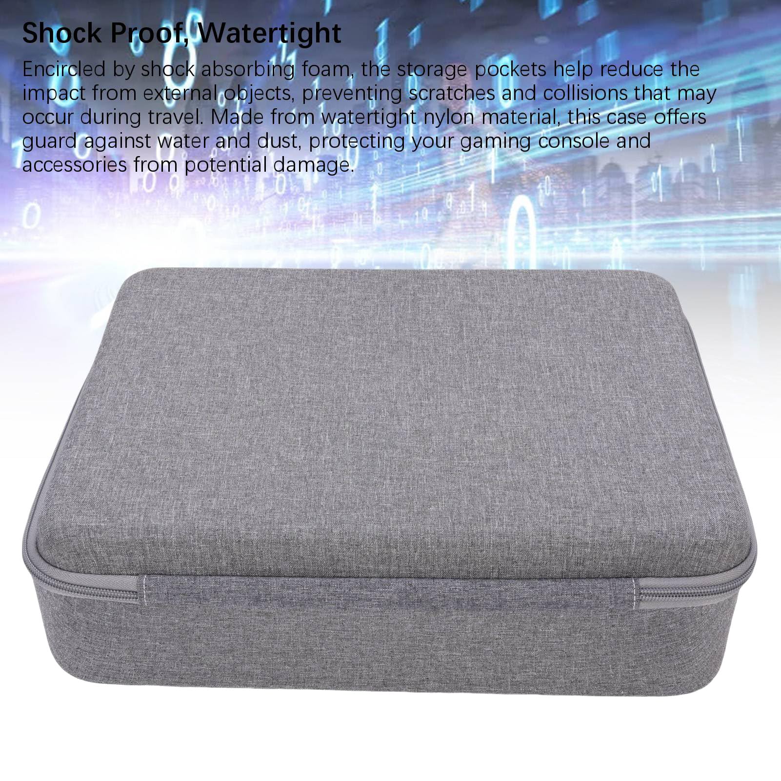 Borsa di Protezione della Console di Gioco, Custodia della Console di Gioco Portatile per Accessori (GREY)