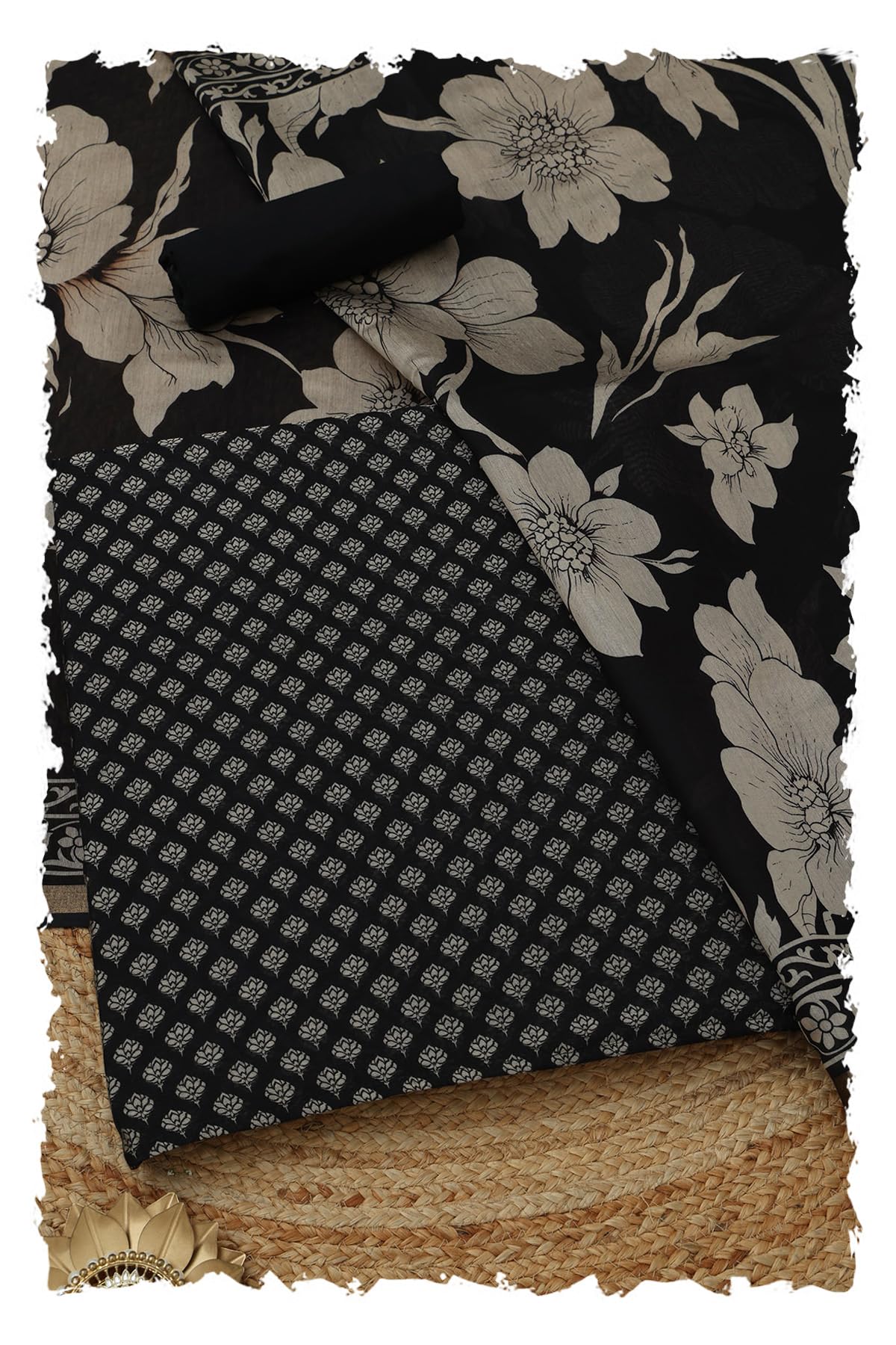 Womens Maheshwari Silk Floral Dress Material-image-23