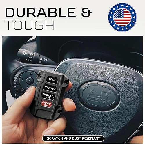 Miniatura 4 de AJT DESIGN Funda de repuesto para llavero 4Runner 2022+ y Toyota Rav4 2019+ - Hecho a medida en Estados Unidos, color negro