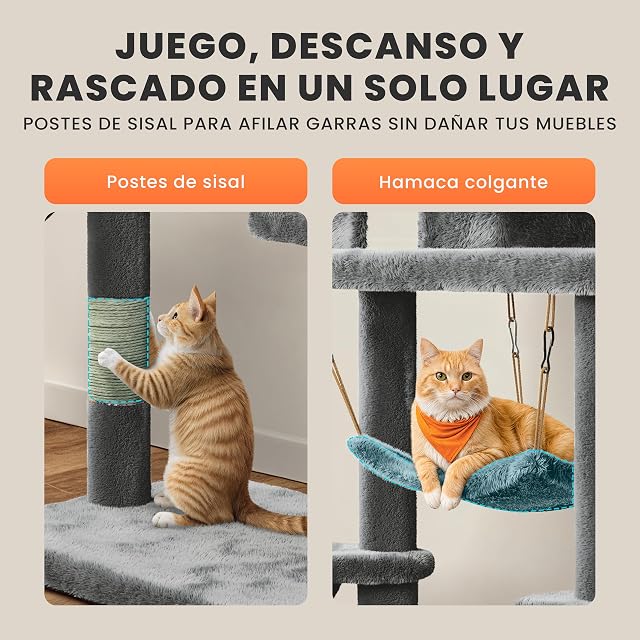 Foto 8 de 8 de JUPPLIES Árbol Rascador para Gatos 143 cm