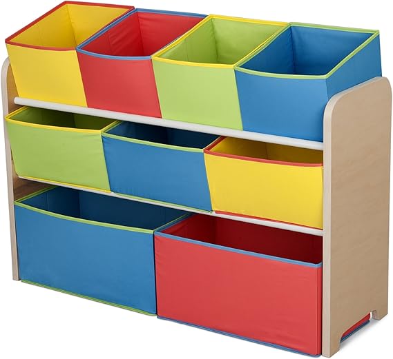 Delta MultiColor Deluxe Toy Organizer with Storage Bins Childrens Storage
