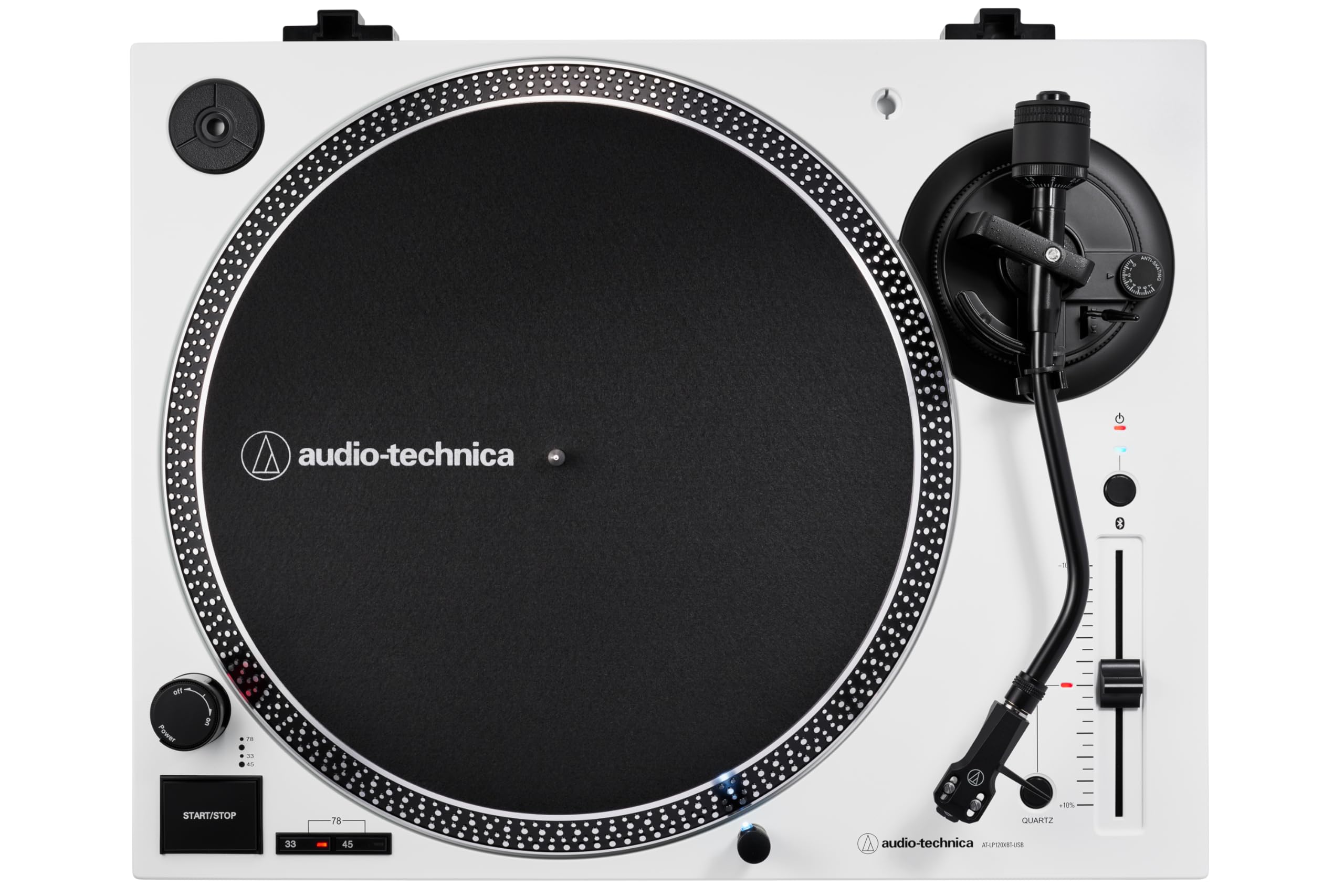 Audio-Technica AT-LP120XBTUSBWH Platine de disque à entraînement direct (Bluetooth et USB) Blanc