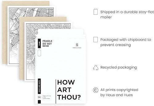 Miniatura 3 de HAUS AND HUES Arte de pared en blanco y negro, juego de 4 cuadros en blanco y negro de arte de pared de la ciudad, decoración de pared de París,