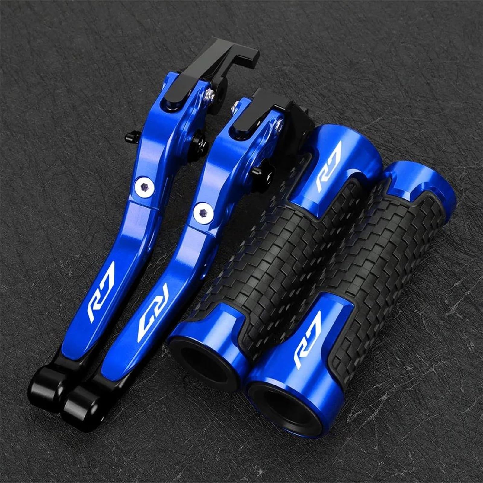 Gquikgw Blue 2 Replace Control Handles Motorcycle Accessories Adjustable Pivot Brake Clutch Levers For Y-Amaha Yzf-R7 Yzfr7 Yzf R7 2022-2024(Blue 2)