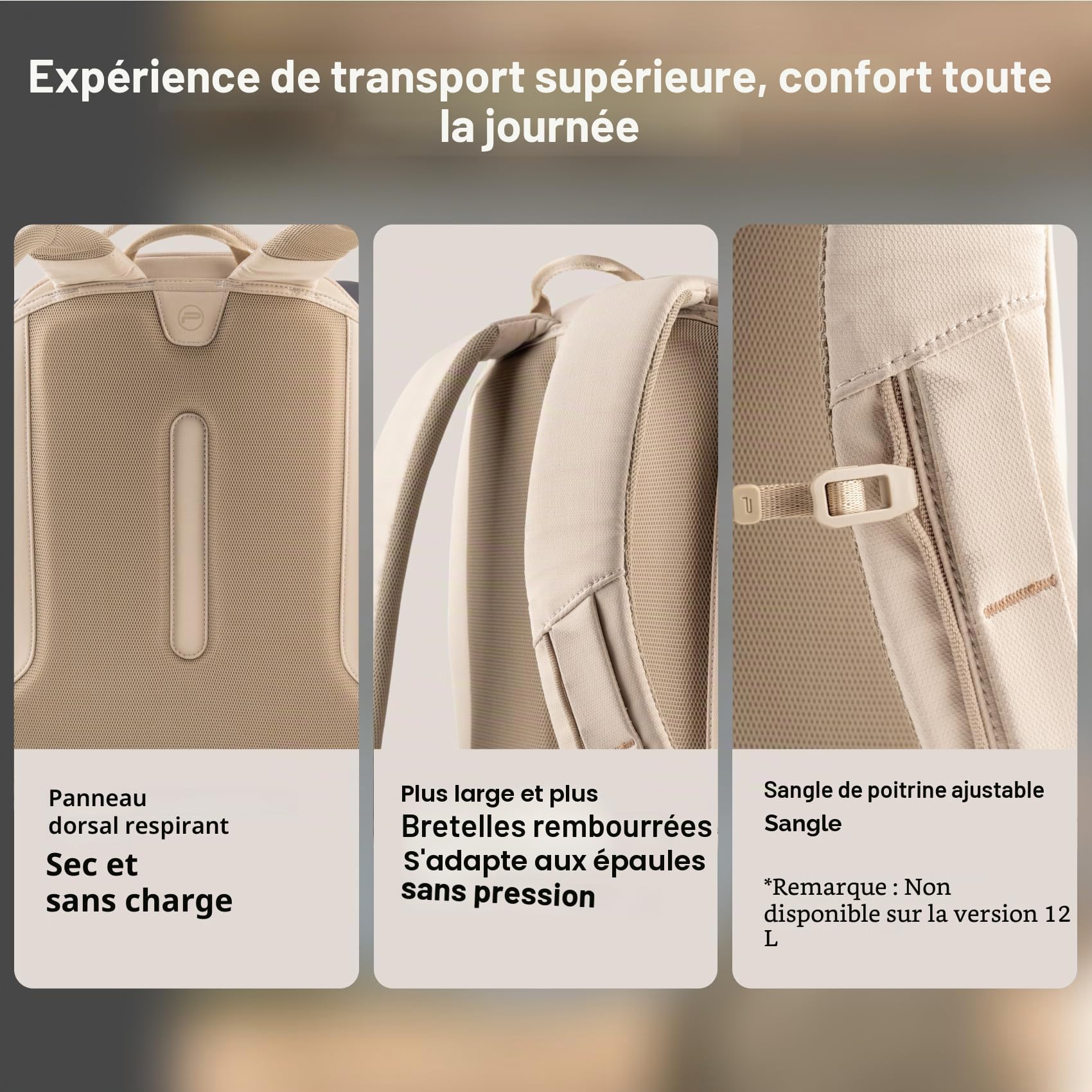 PGYTECH OneGo Lite Sac à Dos Appareil Photo 12L, Petit Sac Appareil Photo Compact pour Femmes et Petites Tailles, pour Appareils Hybrides/Reflex Sony/Canon/Nikon, Résistant à l'Eau (Blanc)