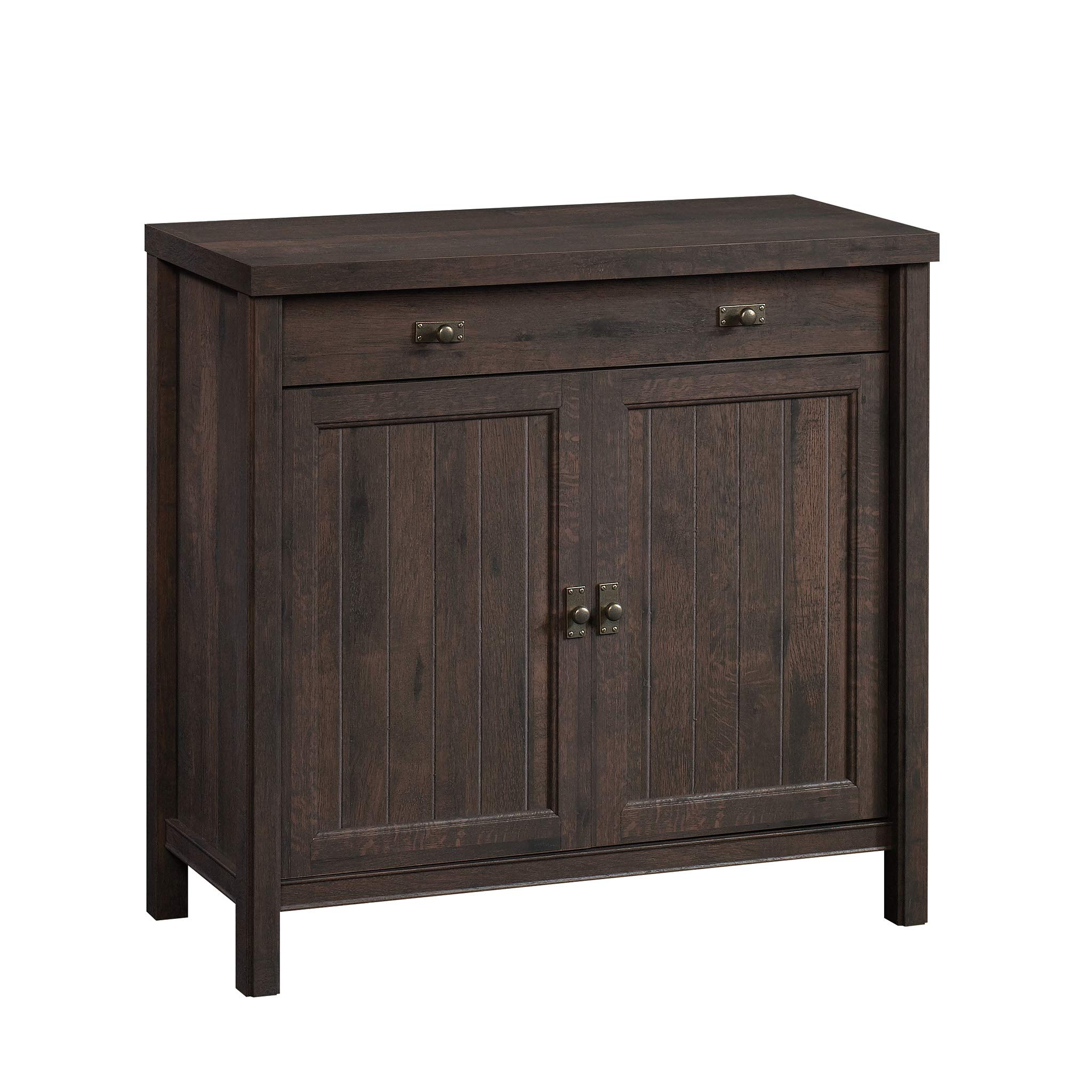 SauderCosta Library Base, L: 31.30" x W: 14.41" x H: 30.00", Coffee Oak finish