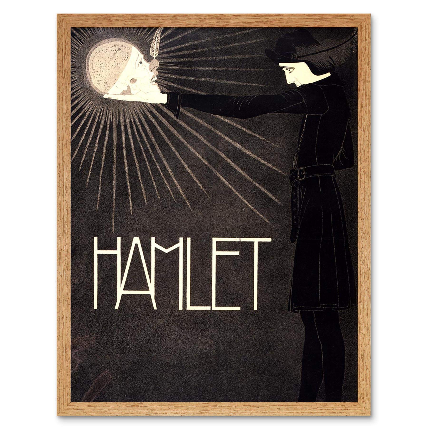 Wee Blue Coo Theatre Stage Play Hamlet Shakespeare Netherlands Art Print Framed Poster Wall Decor 12X16 Inch