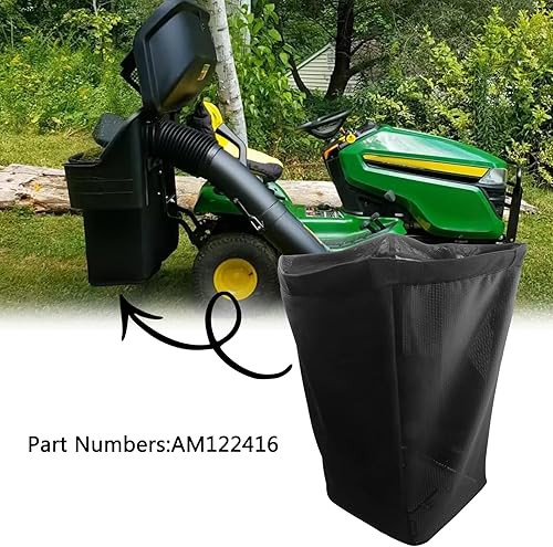Miniatura 5 de Juego de 2 bolsas de césped AM122416, compatibles con bolsas de césped John Deere AM101602, se adapta a las series 100 L110 X110 125 D100 LA120 Z225