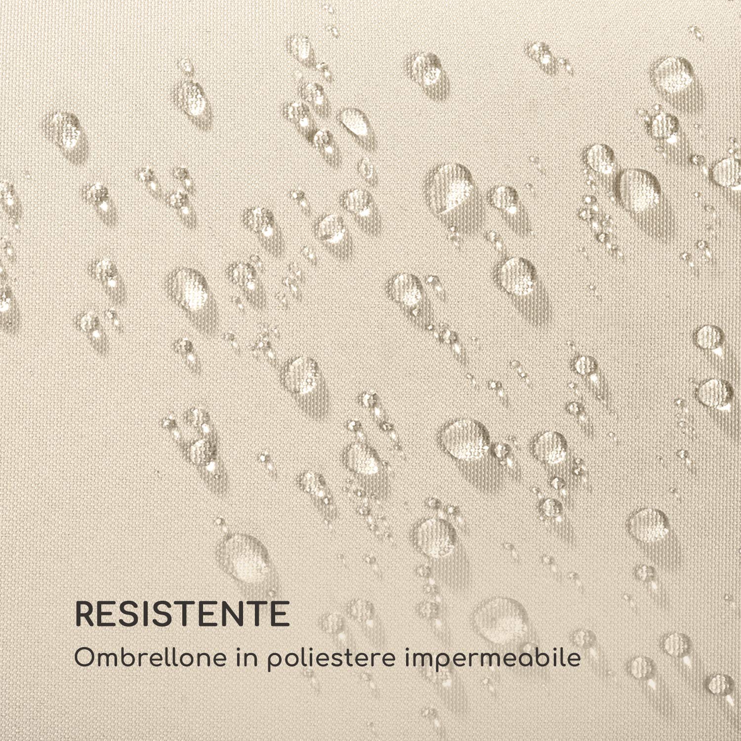 Blumfeldt Twin Peaks ombrellone poliestere UV 50 idrorepellente crema