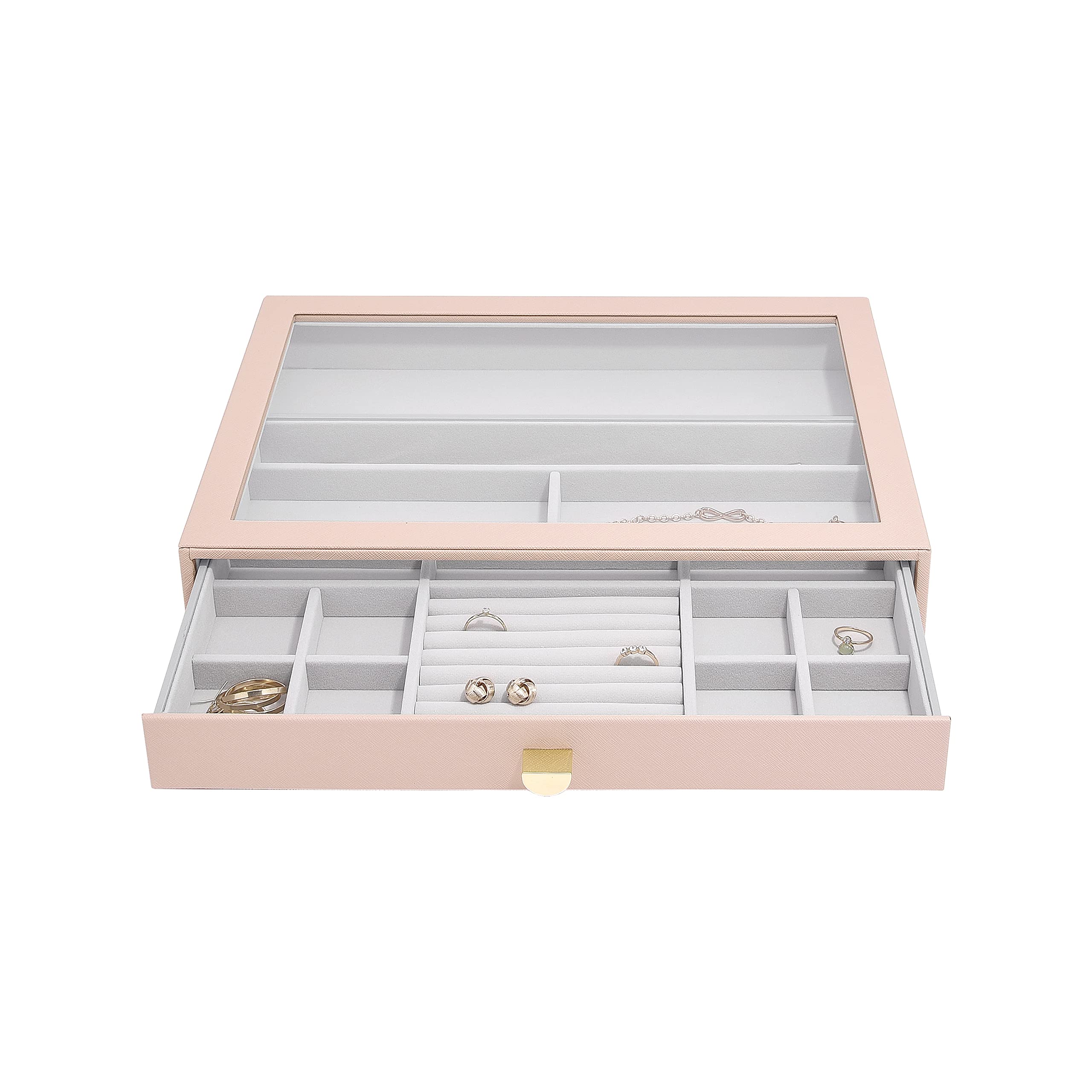 Stackers Blush Pink Blush Supersize Jewellery Box Display Drawer
