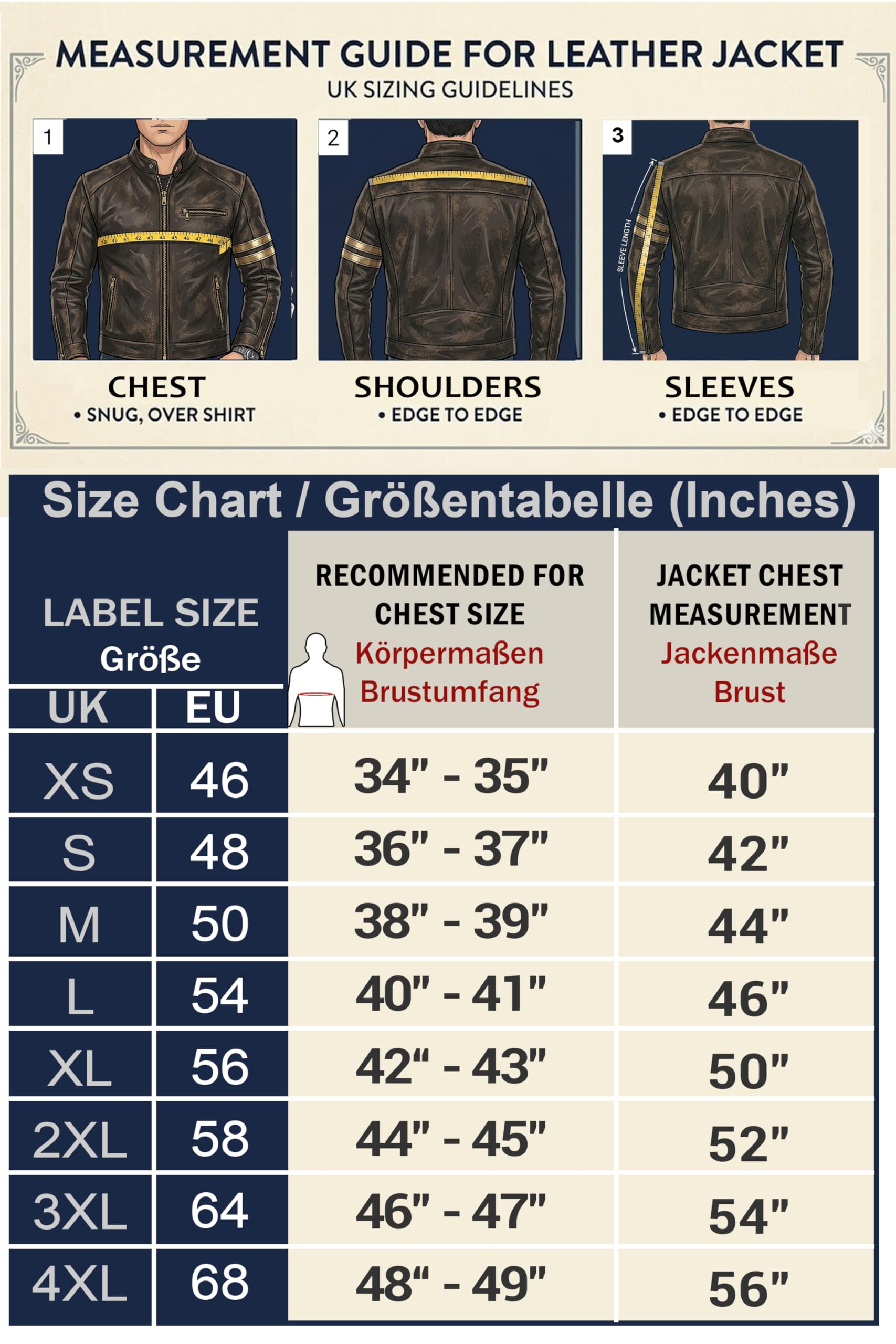 Chaqueta de piel auténtica negra envejecida para hombre
