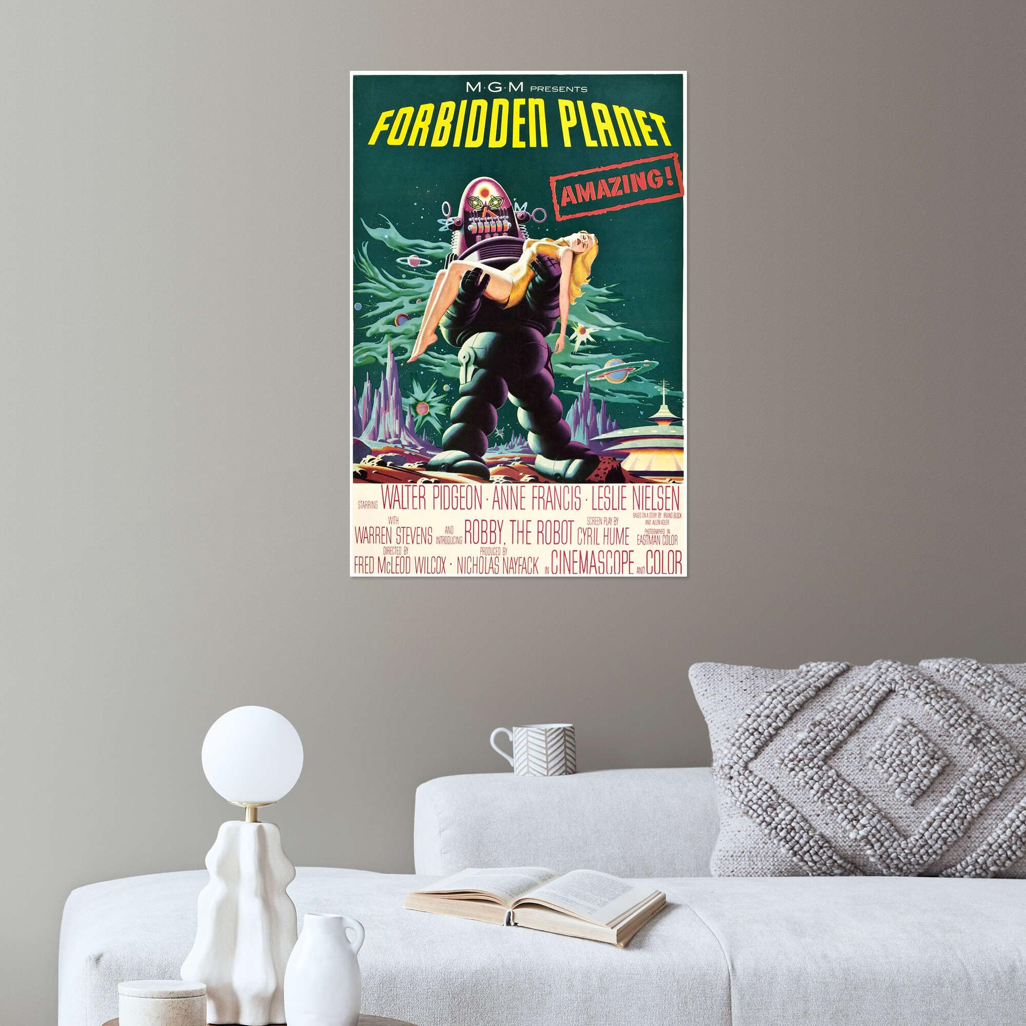 Posterlounge Planeta prohibido Póster | 100 x 150 cm Cuadros Decoración para la pared