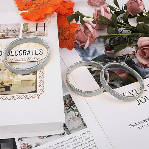 Vista 13 de Coolrunner 6 piezas antideslizantes elásticos para camisas de manga de brazaletes metálicos para ligas elásticas de banda