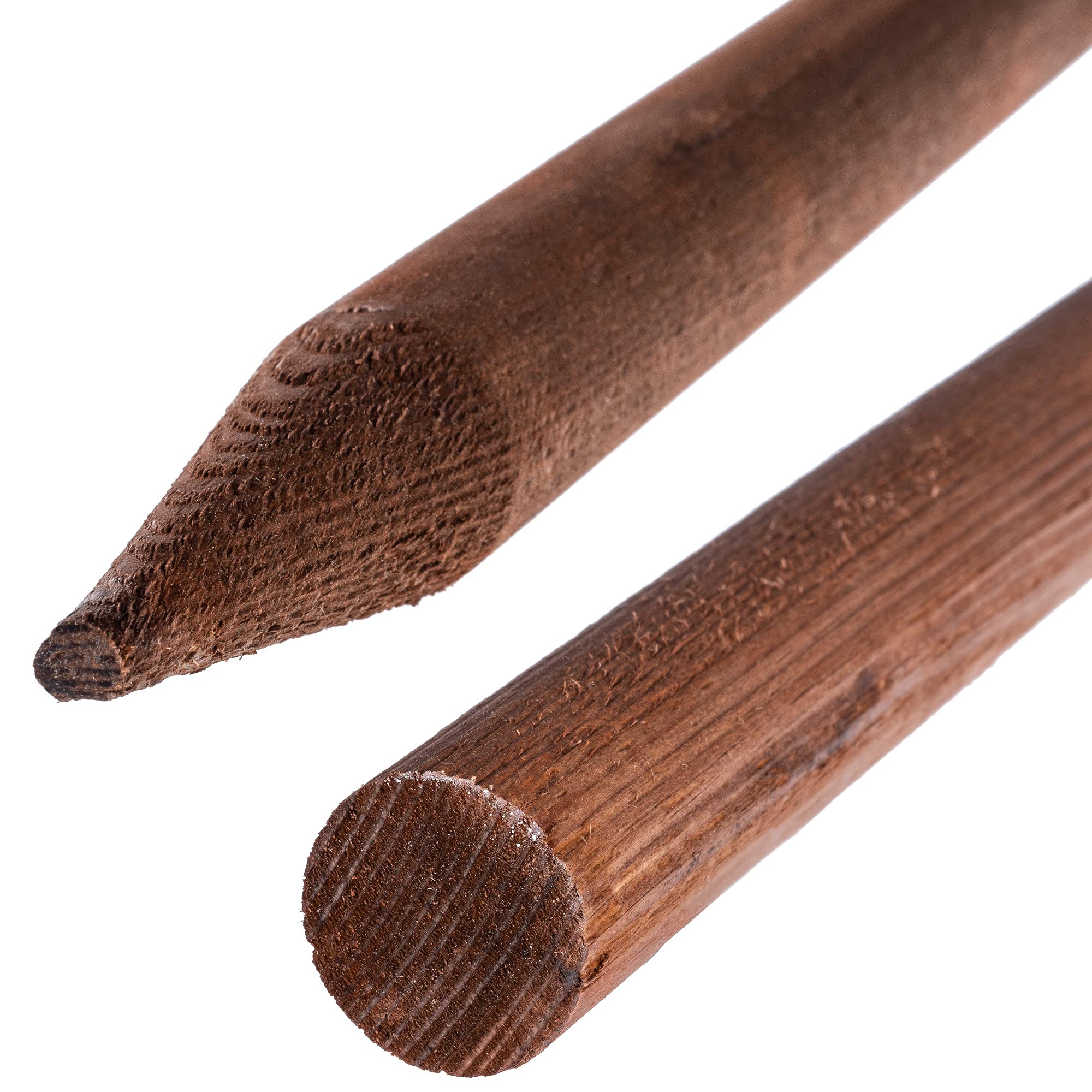 KADAX Tuteur en bois imprégné pour plantes grimpantes - Résistant aux intempéries - Tuteur pour plantes grimpantes - Tuteur de fleurs - Treillis - Piquets en bois - 5, 28 mm x 180 cm