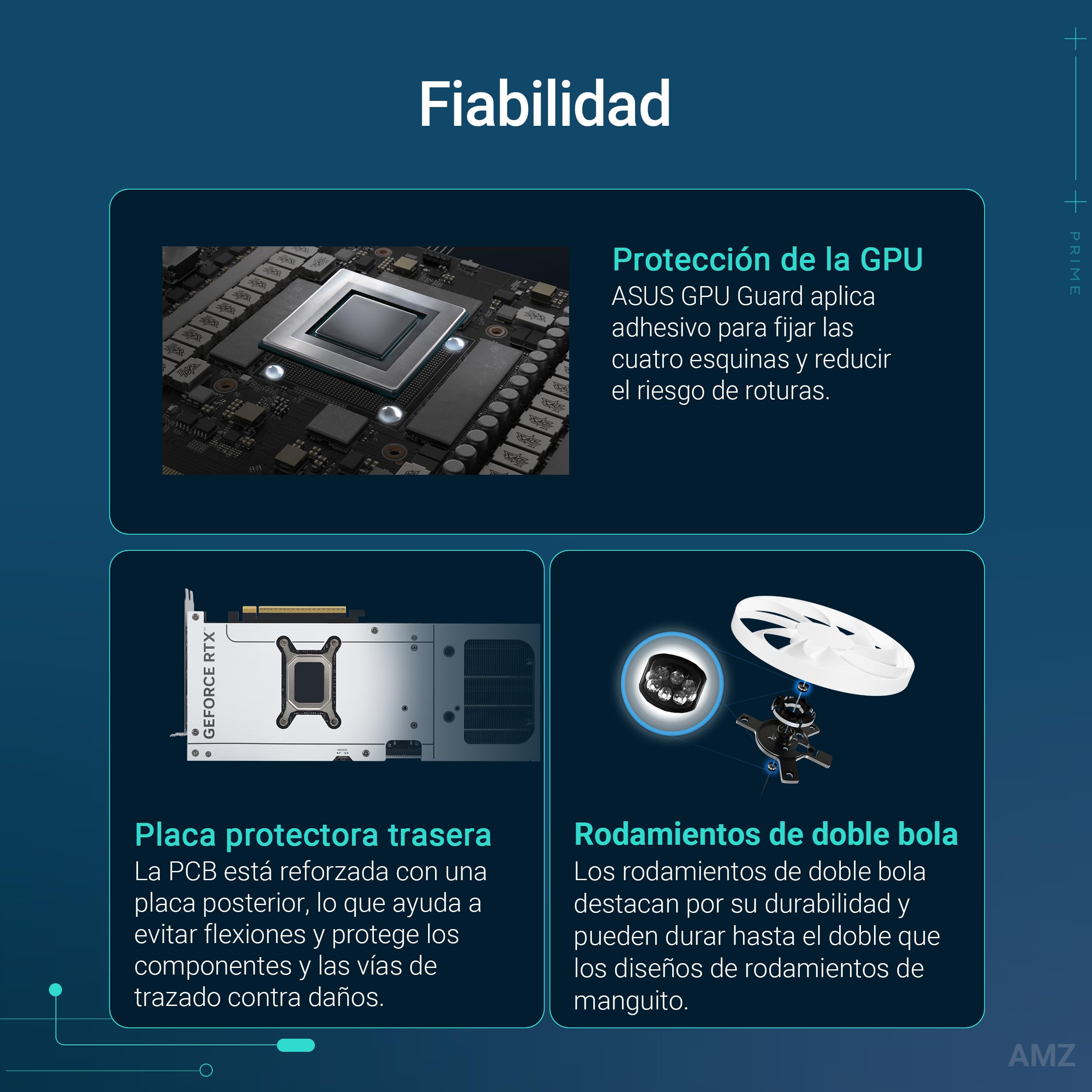 ASUS Prime GeForce RTX 5070 12 GB GDDR7 White OC Edition - Tarjeta gráfica | Compatible con SFF, PCIe 5.0, 12 GB GDDR7, HDMI/DP 2.1, 2,5 ranuras, ventiladores Axial-tech, BIOS dual