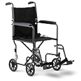 Medline Basic Steel Transport Chair, 17