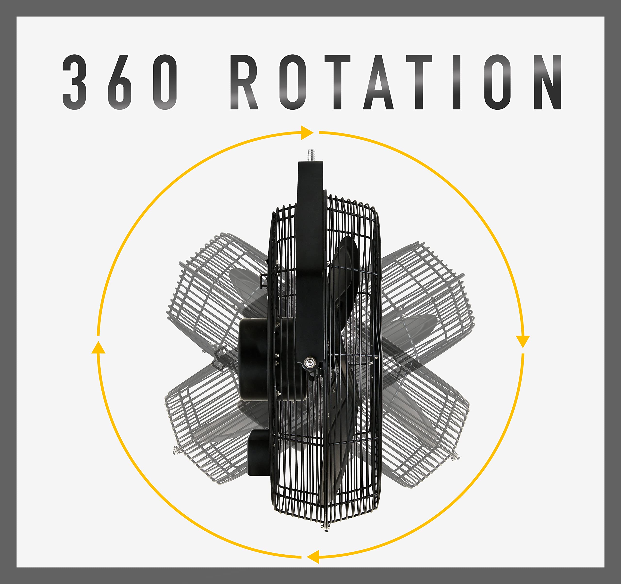 Buy iLIVING Wall Mounted Variable Speed Indoor/Outdoor Weatherproof Fan